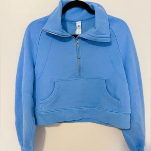 Lululemon Oversized Funnel Neck Scuba XS/S Aero Blue